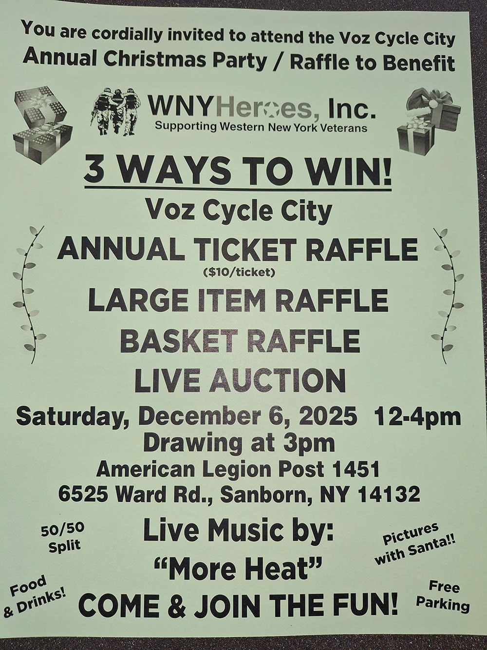 2025 Annual Ticket Raffle